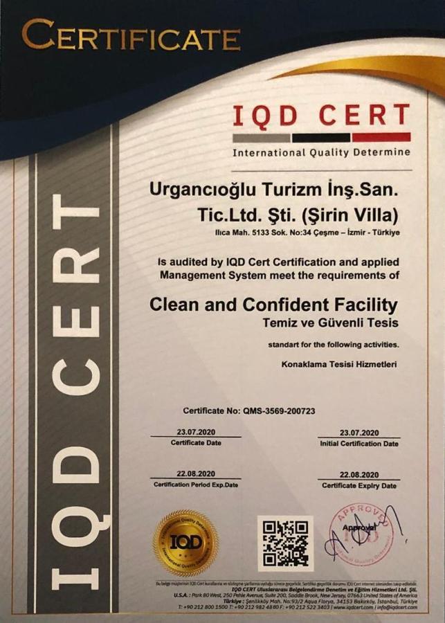 私日恩别墅酒店 Çeşme 外观 照片